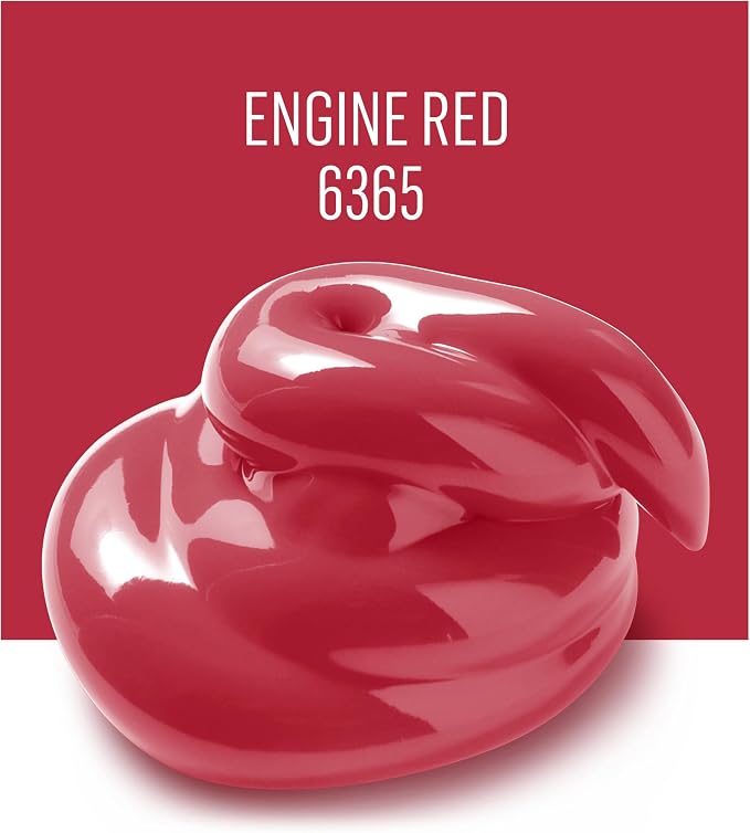 FolkArt Matte Acrylic Paint in Assorted Colors, 16 oz, Engine Red 16 Fl Oz - Image 3