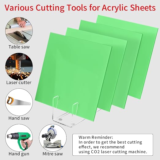 1/8 Thick 10 x 10 inch Acrylic Sheets - Image 3