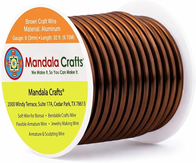 Mandala Crafts 8 Gauge Anodized Aluminum Craft Wire by MandalaCrafts