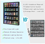VERANI 35-Card LED Sports Star Card Frame, Lockable Shadow Box - Image 3