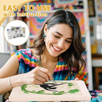 DOODLREAM Zen Yoga DIY Punch Needle Embroidery Kit - Image 3