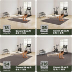 AIRHOP 18 PCS Gym Floor Mat, EVA Foam Puzzle Gym Mat, High-Density Interlocking - Image 5