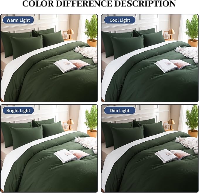 NEXHOME PRO Queen Duvet Cover Set – 100% Certified Organic Cotton - Image 3