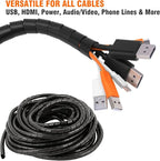 45 Ft Spiral Cable Wrap – 1/4 inch Diameter, PE Wire Organizer - Image 6