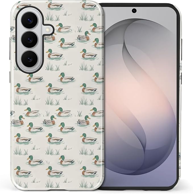 for Samsung Galaxy S26+ Case, Cute Duck Pattern Glossy 2 in 1 Shockproof Bumper - Image 2