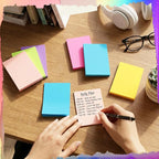 Kajaia 24 Pads Full Adhesive Sticky Notes Colorful Sticky Notes Adhesive Memo - Image 7