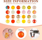 XSEINO About 1200PCS 6mm Glass Beads Bracelet Making Kit, 24 Assorted Warm - Image 2
