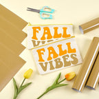 HTVSTD Dark Brown Boho HTV Heat Transfer Vinyl 8pcs 12×10in Iron on Vinyl | - Image 6