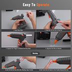 Katerk 12V Cordless Hot Glue Gun Kit - Image 8
