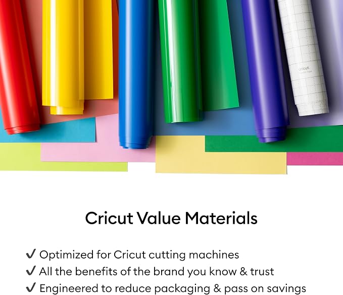 Cricut Value Permanent Vinyl-Rainbow Sampler - Image 8
