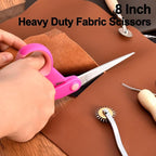 Zicolu Premium Sewing Scissors Bundle: Heavy Duty Fabric, Detail Embroidery & - Image 3