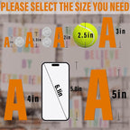 Letter Stickers, Mailbox Numbers, 1.5 Inch Waterproof Vinyl Alphabet | 1 1/2 - Image 6