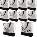 OKBA 10 pcs Sublimation Tote Bags, polyester tote bags by OKBA