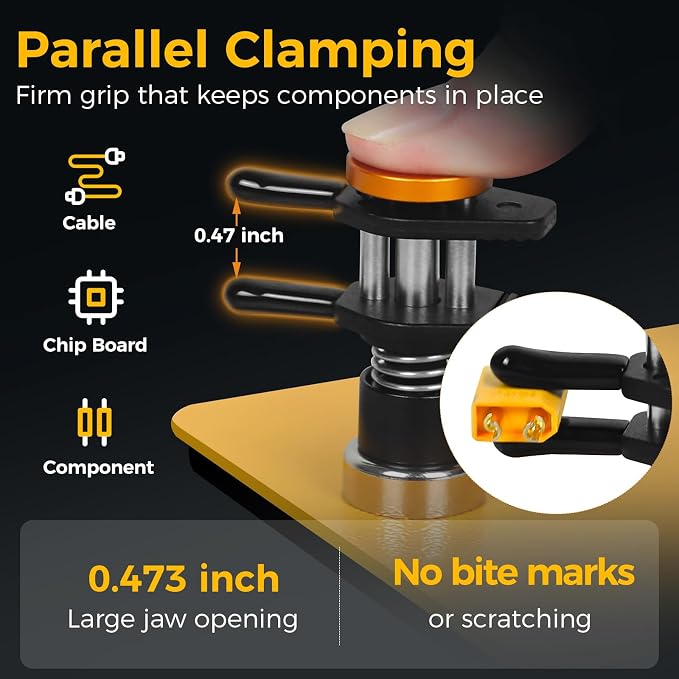 NOEVSBIG Magnetic Helping Hands Clamp Metal, Adjustable Third Hand Soldering - Image 2