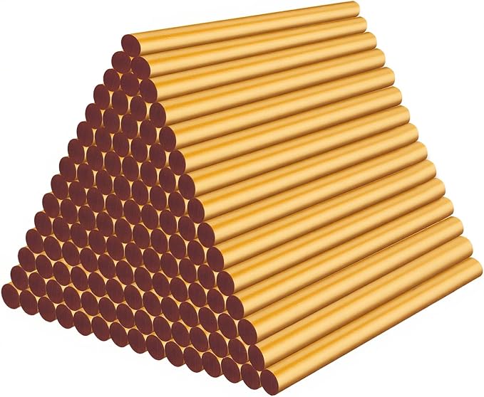 ENPOINT 120pcs Metallic Gold Hot Glue Sticks Mini by ENPOINT