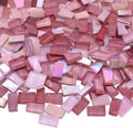 LITMIND 1.1LB Pink Mixed Irregular Glass Scraps Mosaic Tiles by LITMIND