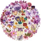 Transparent Flora Scrapbook Stickers Aesthetic Flowers Stickers | Transparent & - Image 4