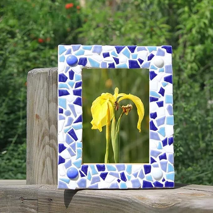 200g Ceramic Mosaic Tiles for Crafts, Irregular Stained Ceramic 0.2"x0.8" - Image 6