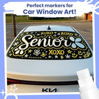 Chalkola 15mm Jumbo Washable Car Window Paint Markers | - Image 3