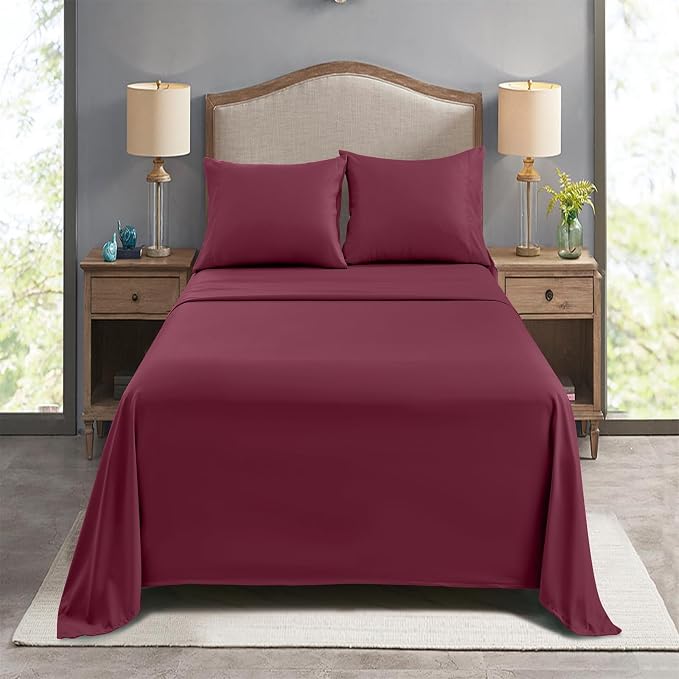 FreshCulture King Flat Sheets Only, Soft Microfiber Bedding Sheets - Image 7