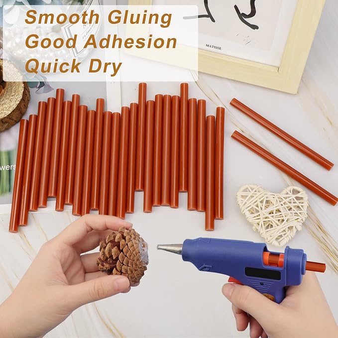 Manarty Brick Red Hot Glue Stick, Adhesive EVA Glue Sticks Standard - Image 4
