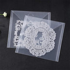 10PCS Large Stamp & Dies Storage Pockets Transparent Plastic Seal Bags Storage - Image 5