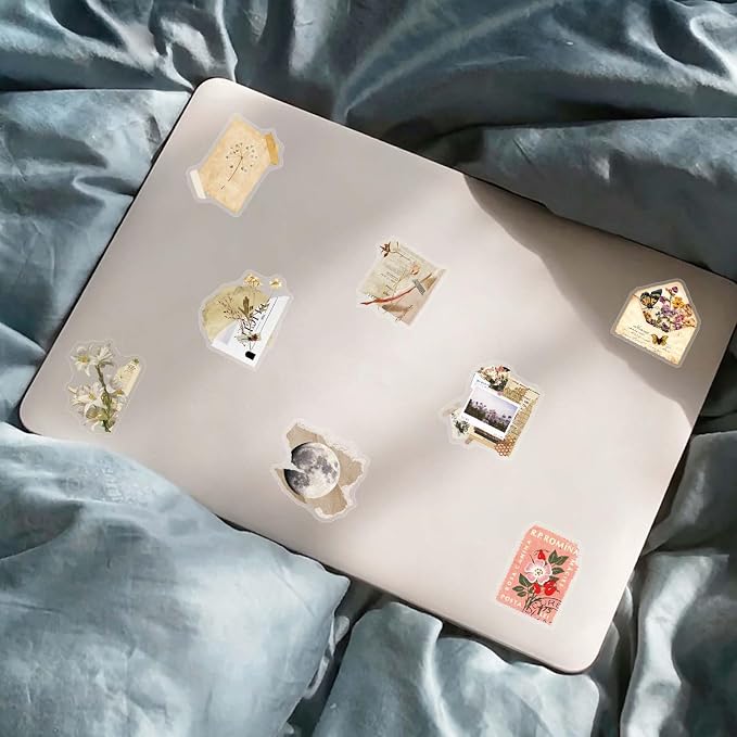 50Pcs Retro Newspaper Clippings PET Stickers - Image 5