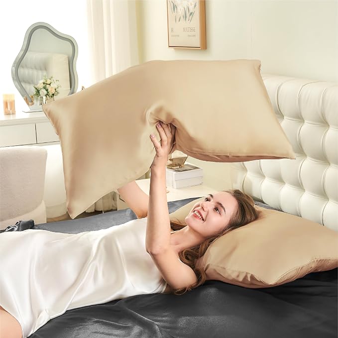 INFIIXSO Mulberry Silk Pillow Cases King Size Set of 2, Silk Pillowcase - Image 7