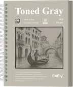 SuFly Toned Gray Sketchbook 8.5" x 11" by SuFlyDirect