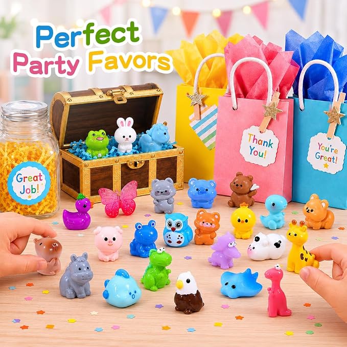 DIYDEC 68pcs Mini Resin Animal, Miniature Duck Figures to Hide Small Tiny Resin - Image 8