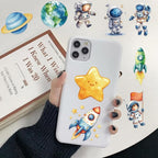 50 Pcs Clear PET Outer Space Stickers - Image 5