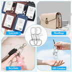 Anezus 100Pcs Key Chain Clip Hooks Swivel Lanyard Snap Hook Keychain Hooks - Image 2