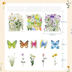 Ychsring Butterfly Floral Stickers Bulk - Image 6