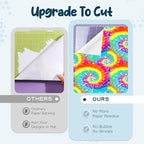 Tintnut Swirl Tie Dye Permanent Vinyl 12 Sheets 12"x10" Adhesive Vinyl | - Image 4