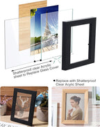 Youyole 50 Pcs 5x7 Inch Clear Acrylic Sheets 1mm/0.04" Thick Blank Panel - Image 5