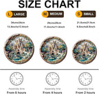 Wooden Puzzles Adults, 3D Fantasy Castle Round Wood Puzzle 300 Pieces, Unique - Image 5