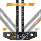 GRENPRO Combination Speed T-Square Ruler Angle Finder Woodworking Tools | - Image 3
