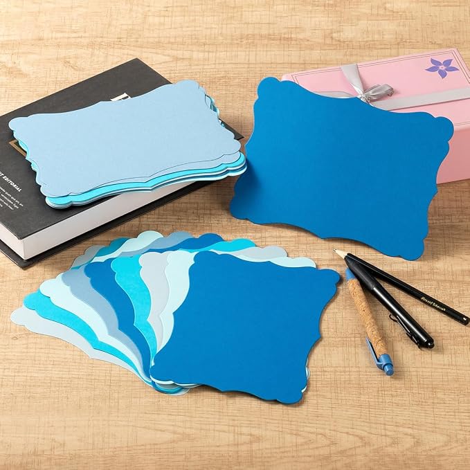 50 Pack Blank Kraft Greeting Cards, 5 Colors, 5x7IN | Thick Cardstock Paper - Image 4