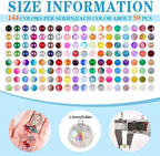 XSEINO About 7200PCS 6mm Glass Beads Bracelet Making Kit, 144 Assorted Designs - Image 2