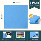 Felt Fabric Sheet 18 x 18 Inch, 1.6mm Thick | Soft and Flexible Nonwoven - Image 2