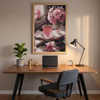 Books and Flowers Stamped Cross Stitch Kits，Flower Embroidery Starter Kit - Image 5