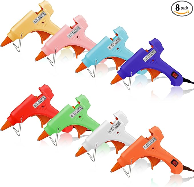 Mini Hot Glue Gun Kit 8 Pieces Hot Melt Gun Crafts by Unknown