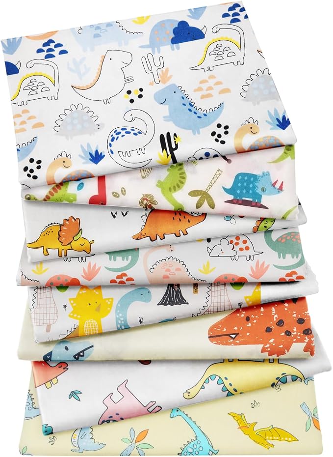 Aubliss 8pcs Fat Quarter Fabric Bundles 100% Cotton 20'' x 20'' Quilting Cotton by Aubliss