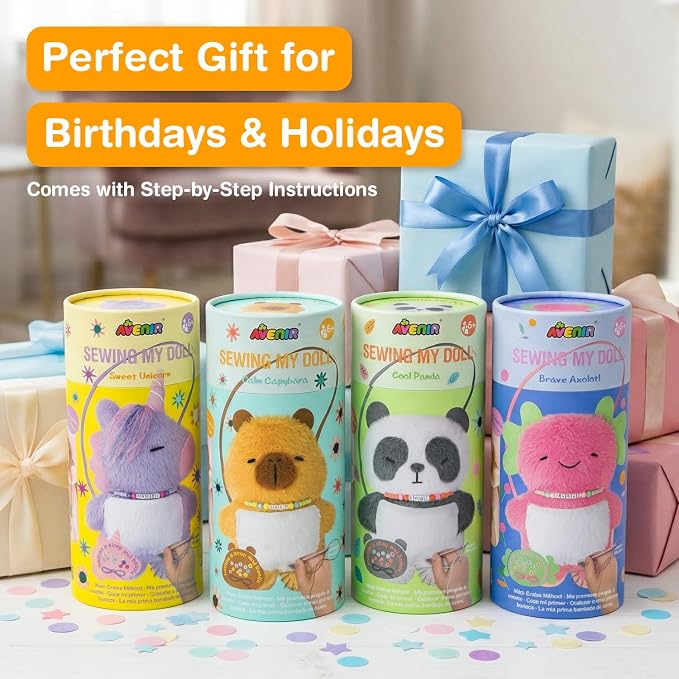 Avenir My First Sewing Kit for Kids Ages 6-8 | Learn to Sew Stuffed Animal - Image 6