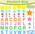 1488Pcs Foam Stickers, 8Colors Foam Shape Letter Stickers - Image 2