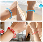 Gaspletu 7200PCS 6mm Glass Beads Bracelet Making Kit, 144 Colors Crystal Beads - Image 5