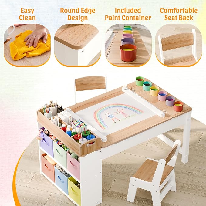 Kids Art Table and Chair Set - Image 6