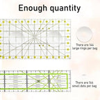 144pcs Non-Slip Silicone Grips for Quilt Templates, Quilting Rulers, Adhesive - Image 2