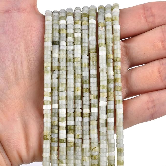 150pcs 4x2mm Natural Taiwan Jade Heishi Disc Rondelle Spacer Semi Precious - Image 4