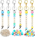 Landical 342 Pcs DIY Bead Keychain Kit Colorful Silicone Bead Personalized by Landical